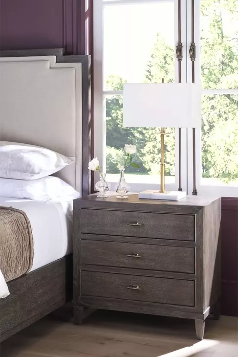 Montclair Cocoa 3 Drawer Nightstand with USB Charging