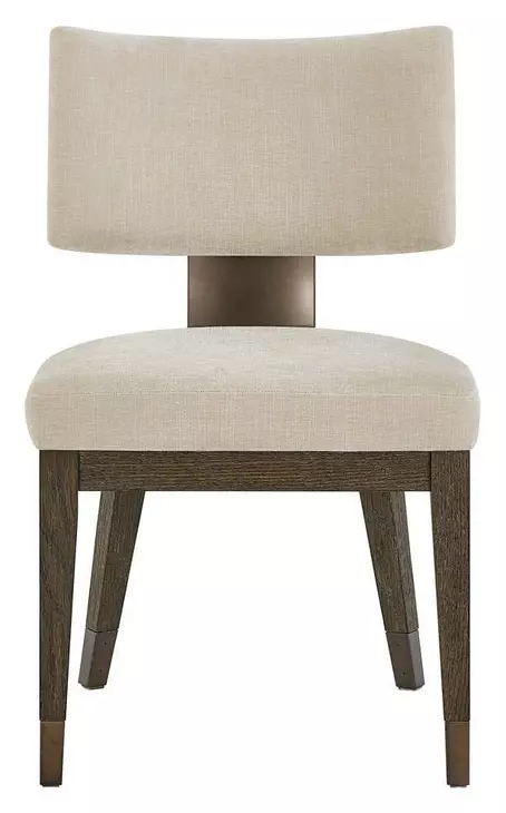 Montclair Silken Fog Upholstered Klismos Back Side Chair Set of 2