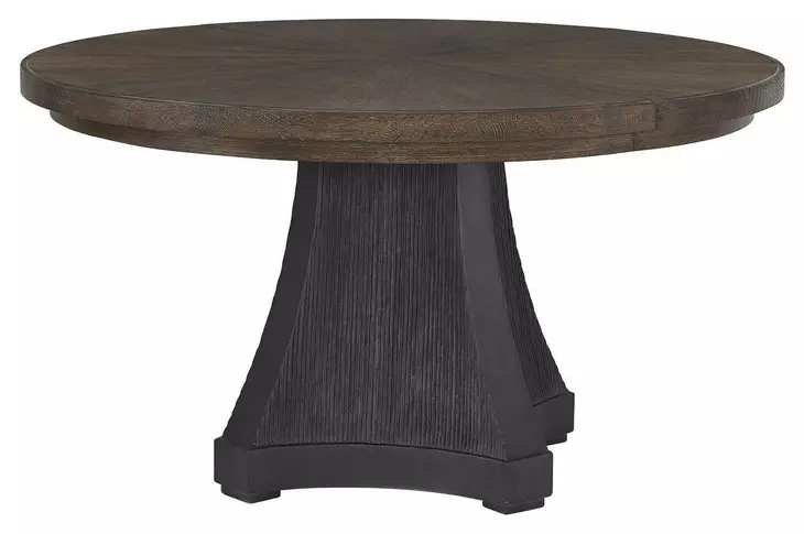Ashford Cinder and Cocoa Extendable Round Dining Table