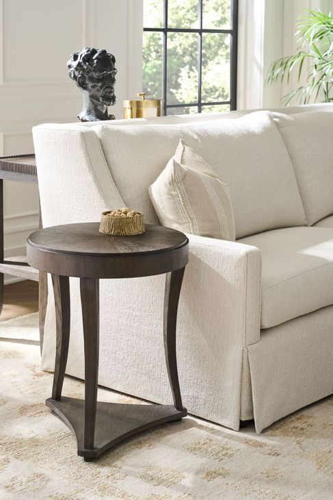 Montclair Cocoa Round Side Table