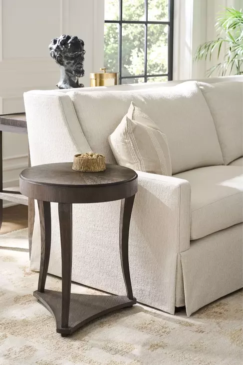 Montclair Cocoa Round Side Table
