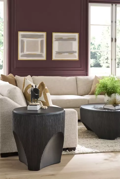 Montclair Cinder Round End Table