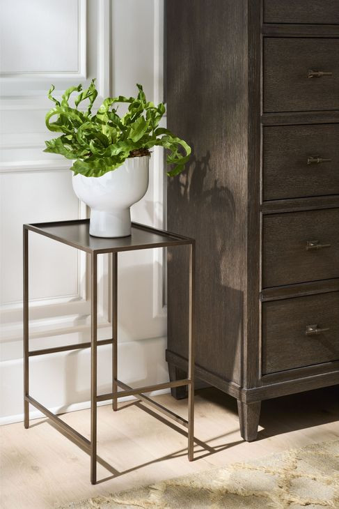 Ashford Smoked Gold Rectangular Side Table