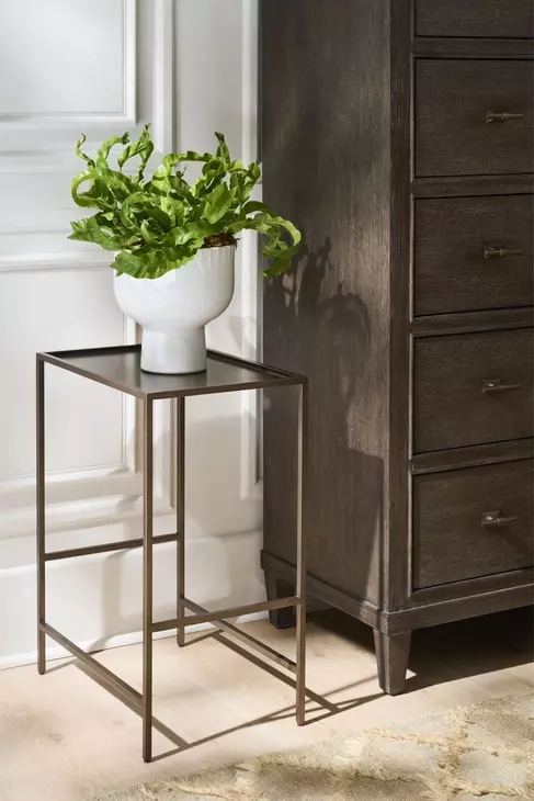 Ashford Smoked Gold Rectangular Side Table