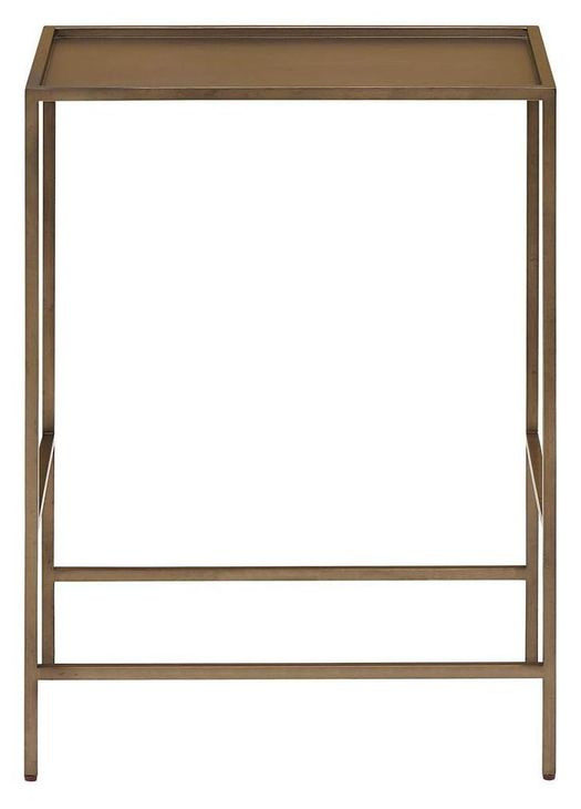 Ashford Smoked Gold Rectangular Side Table