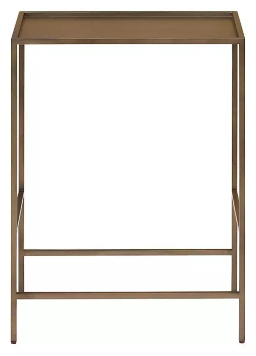 Ashford Smoked Gold Rectangular Side Table