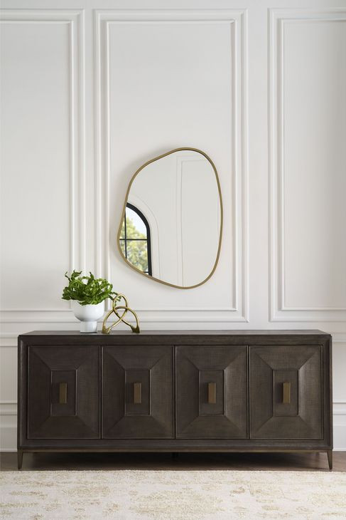 Montclair Cocoa 4 Door Embossed Credenza