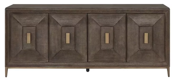 Ashford Cocoa 4 Door Embossed Credenza