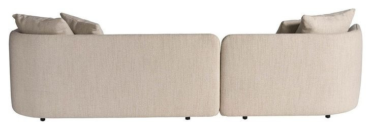 Kaia Rhine Sand 2 Piece Modular RAF Sectional Chaise with Pillows