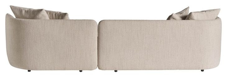 Kaia Rhine Sand 2 Piece Modular LAF Sectional Chaise with Pillows