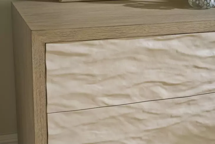 Azure Dockside and White Wave 4 Door Credenza