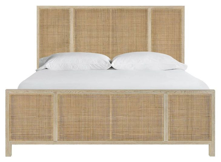 Oasis Dockside and Cross Hatch Cane King Panel Bed