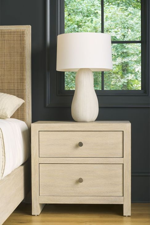 Azure Dockside 2 Drawer Nightstand with USB Charging