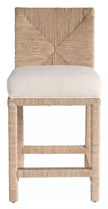 Azure Nomad Snow Performance Fabric Counter Height Chair