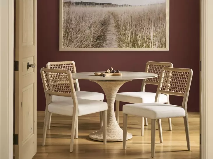 Oasis Dockside and Nomad Snow Performance Fabric Dining Chair Set of 2