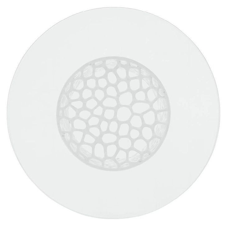 Oasis White 60" Round Glass Top Dining Table