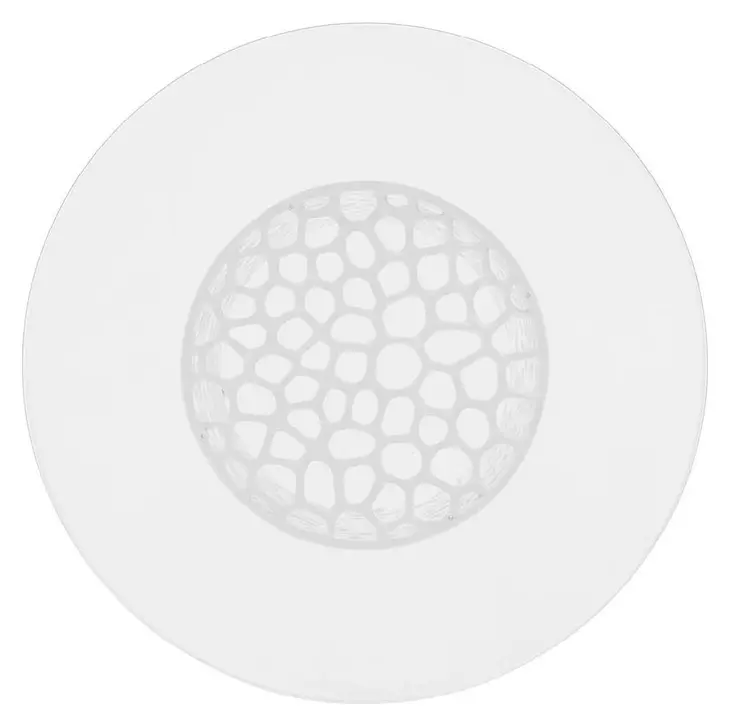 Oasis White 54" Round Glass Top Dining Table