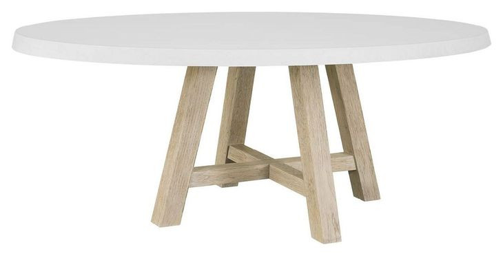 Oasis Dockside and White Concrete Top 80" Oval Dining Room Set