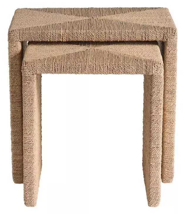 Azure Abaca Nesting Table