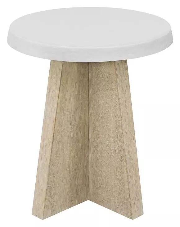 Oasis Dockside and Shoreline Concrete Top Round Accent Table