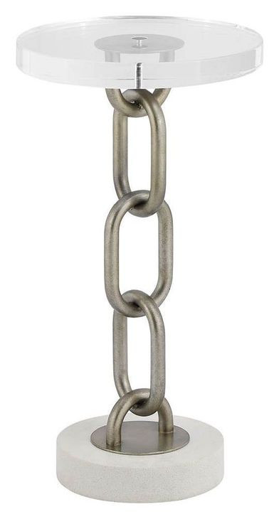 Azure Shoreline Round Chain Link Occasional Table Set