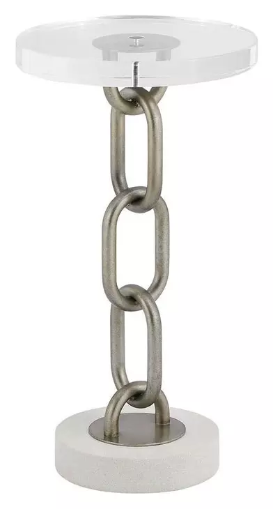 Azure Shoreline Round Chain Link Occasional Table Set