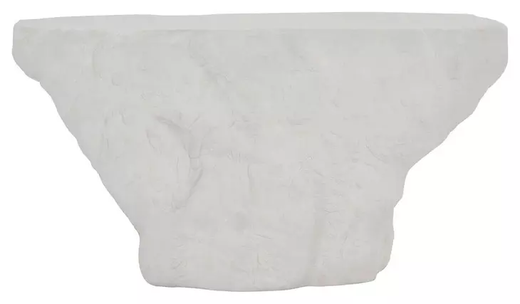 Oasis White Concrete Free Form Cliffside Outdoor Occassional Table Set