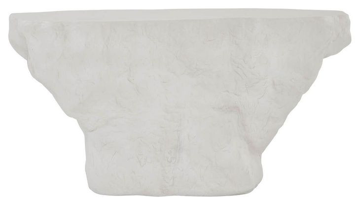 Azure White Concrete Free Form Cliffside Outdoor Console Table