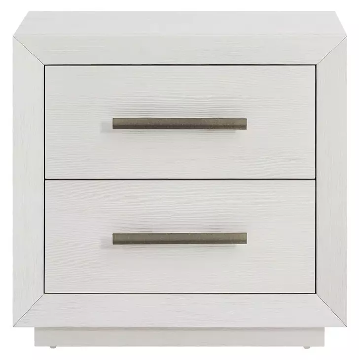 Azure Shoreline 2 Drawer Nightstand with USB Charging and LED