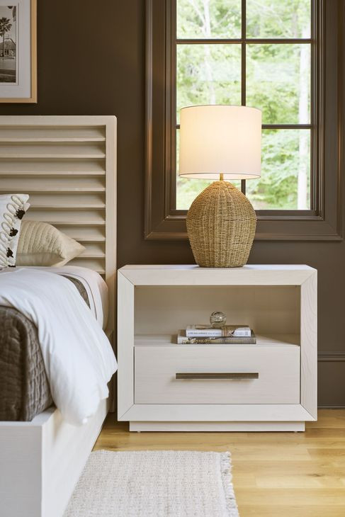 Oasis Shoreline 1 Drawer Nightstand with USB Charging and LED