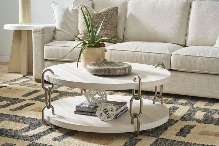 Azure Shoreline Round Chain Link Occasional Table Set