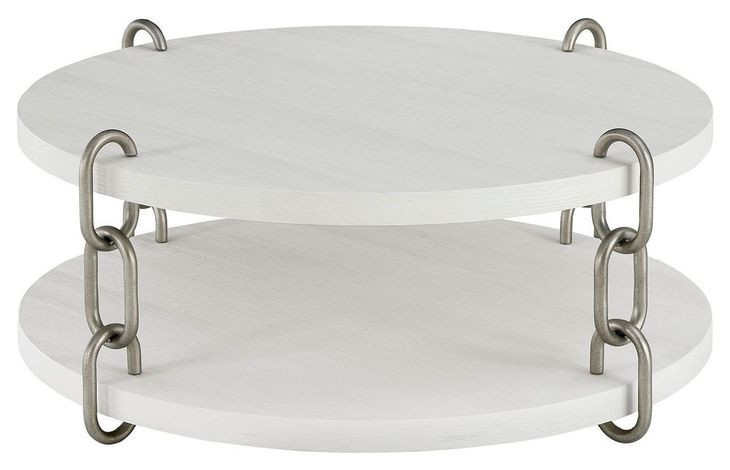 Oasis Shoreline Round Chain Link Cocktail Table