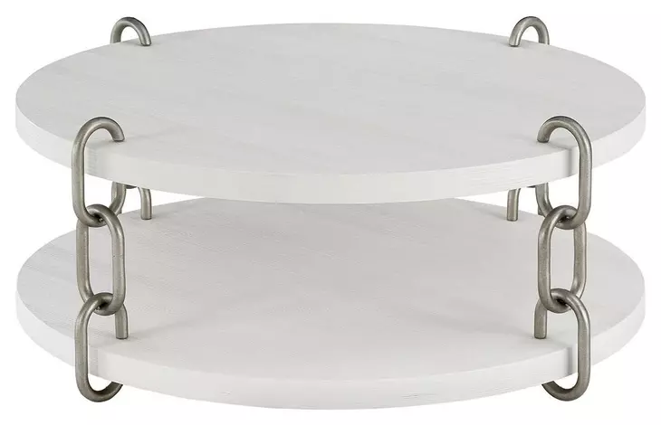 Azure Shoreline Round Chain Link Cocktail Table