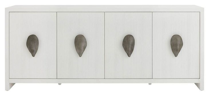 Azure Shoreline 4 Door Oyster Shell Credenza