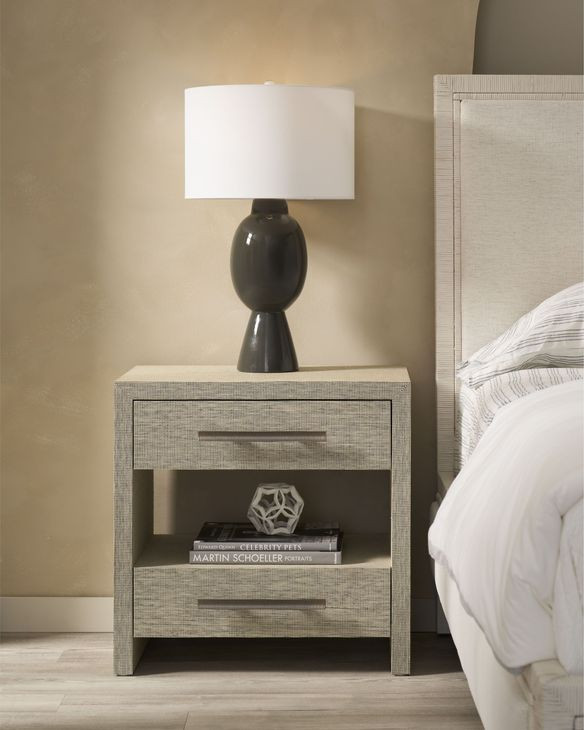 Azure Seascape 2 Drawer Nightstand with USB Charging