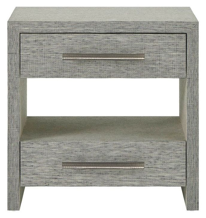 Azure Seascape 2 Drawer Nightstand with USB Charging