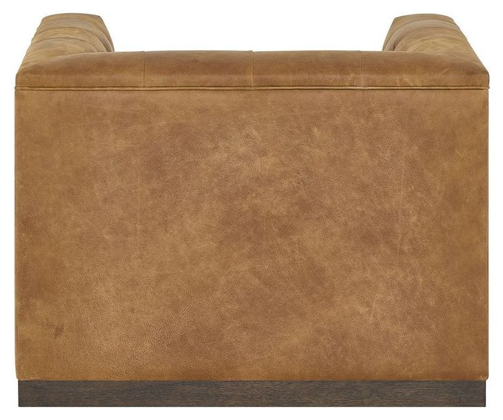 Quinn Winchester Sycamore Leather Upholstered Swivel Chair