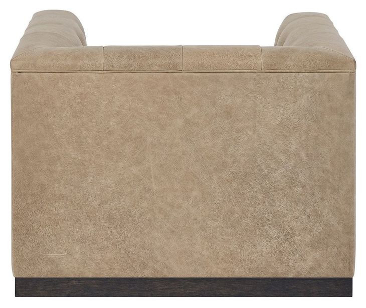 Quinn Nehir Caribou Leather Upholstered Swivel Chair