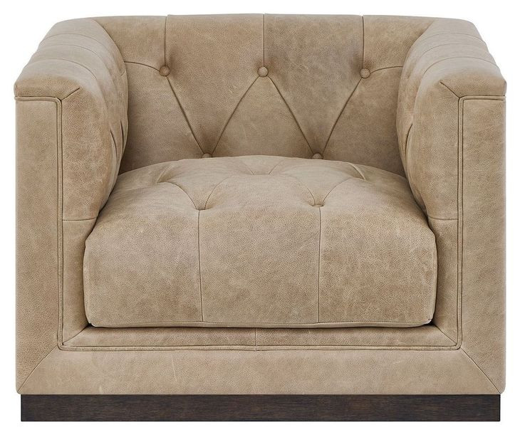 Quinn Nehir Caribou Leather Upholstered Swivel Chair