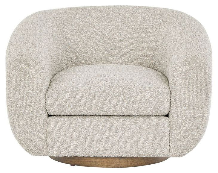 Fitz Santa Cruz Sand Upholstered Swivel Chair
