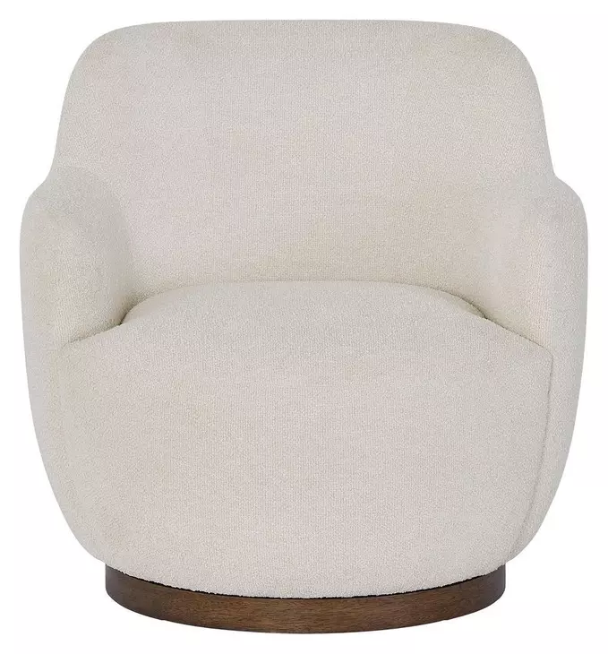 Chloe Colorado Natural Performance Fabric Upholstered Swivel Chair