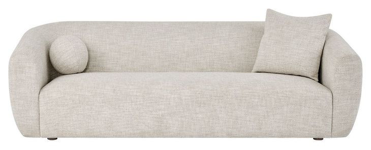 Renya Yukon Sand Performance Fabric 101" Sofa with Pillows