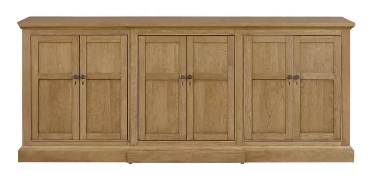 Oakmere Brindle 6 Door Credenza with LED
