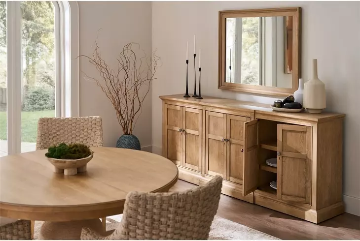 Oakmere Brindle 6 Door Credenza with LED