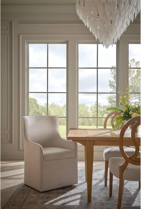 Oakmere Natural 110" Extendable Rectangular Dining Table