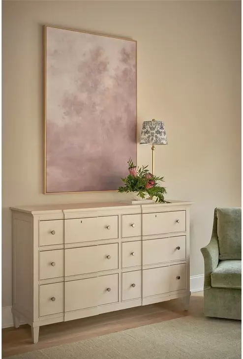 Oakmere Taupe 6 Drawer Dresser