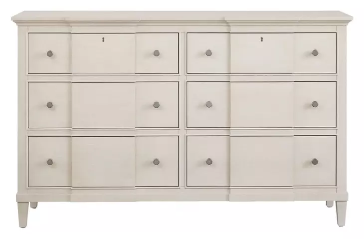 Oakmere Taupe 6 Drawer Dresser