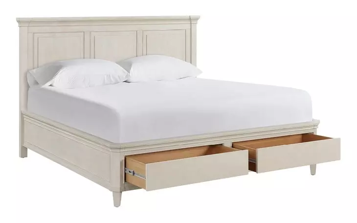 Birchaven Taupe King Storage Panel Bed