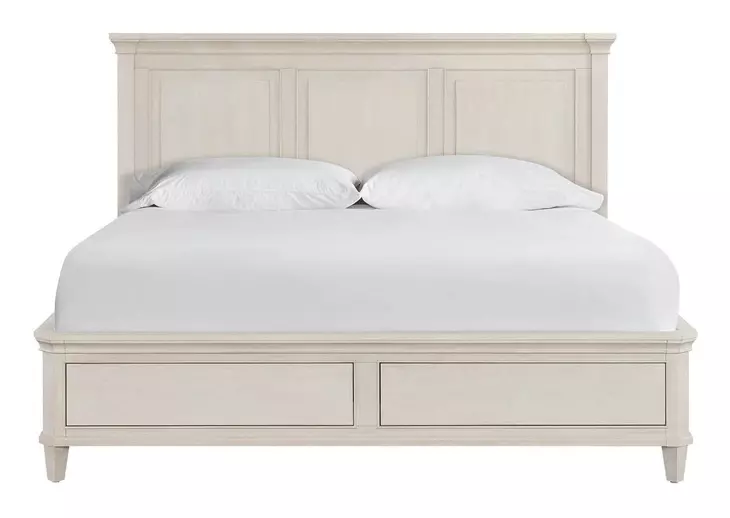 Birchaven Taupe King Storage Panel Bed