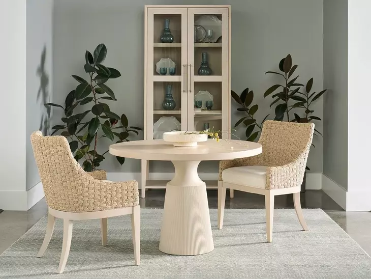 Oakmere Willow and Taupe 44" Round Dining Table
